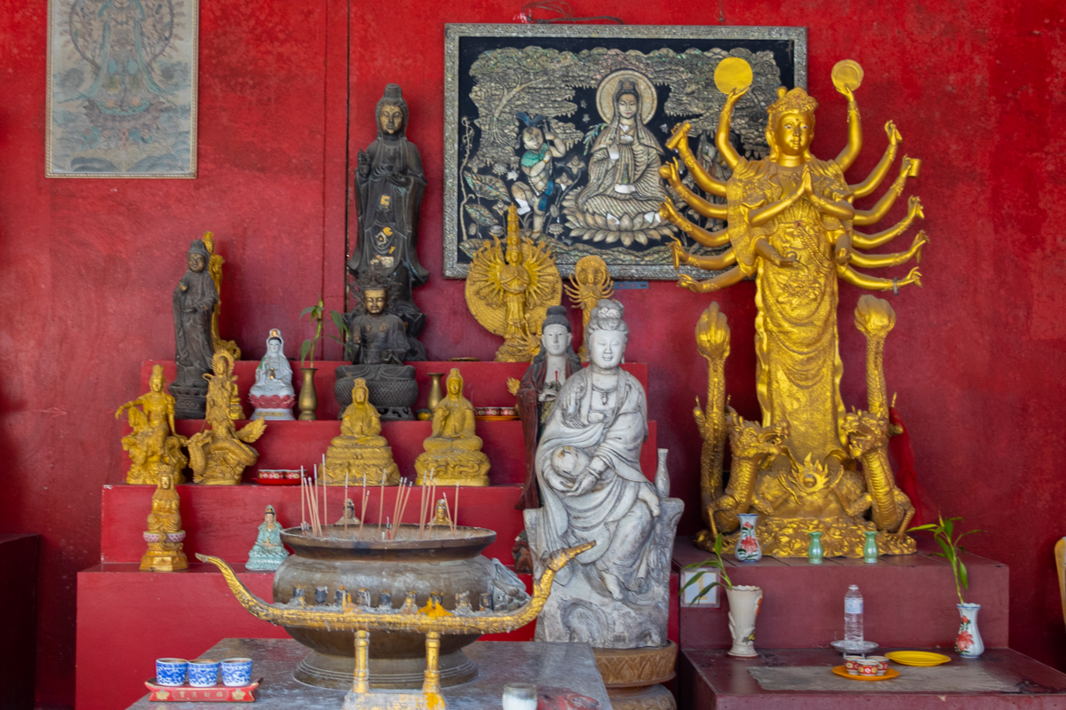 Autel du temple au Big Buddha