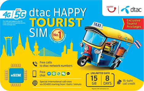 Carte SIM à Phuket Happy Tourist