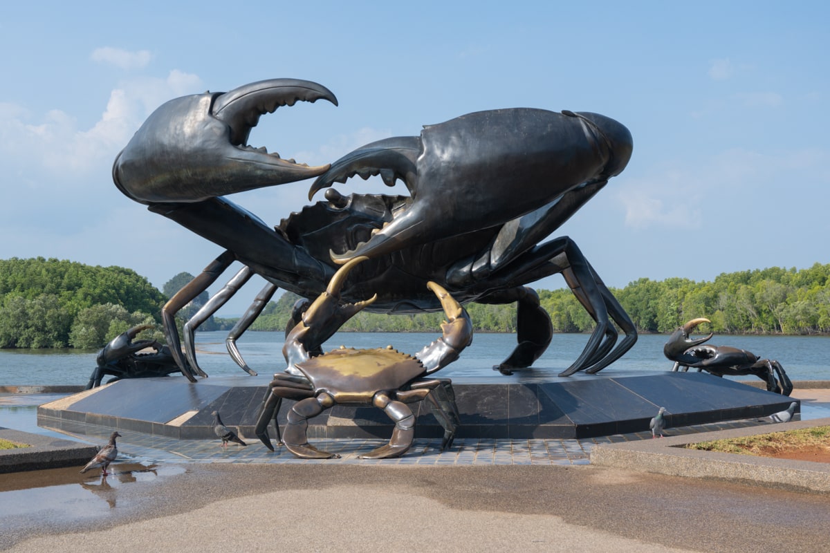 statue de crabe de krabi town