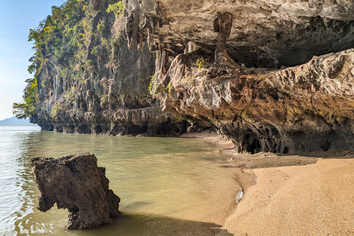 Formations calcaires sur la Phanak Island