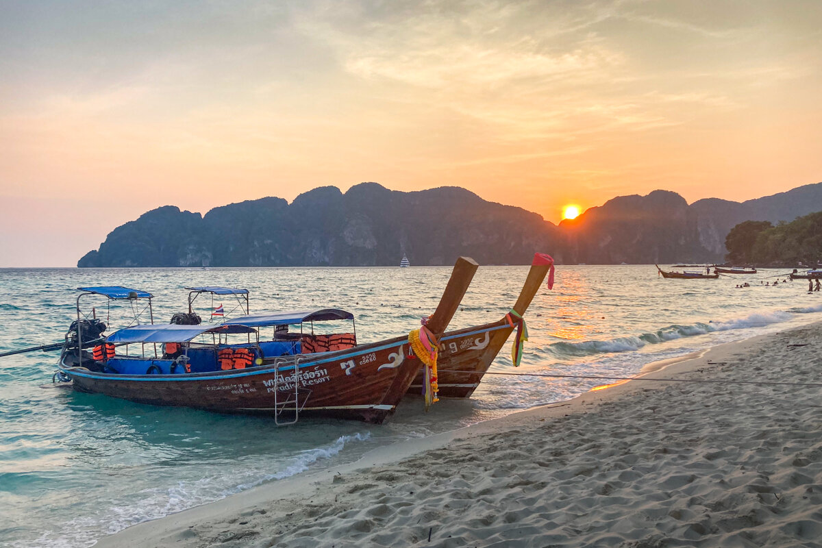 Koh Phi Phi au coucher de soleil